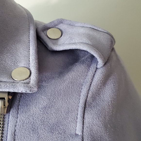 BAR III FAUX SUEDE MOTO JACKET - Picture 5 of 9